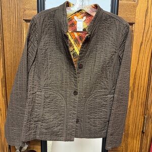 C&B Reversible Chocolate Brown quilted jacket